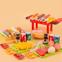 Kids Barbecue Food Set Kitchen Pretend Play Cooking Toys Girl Early Education Outdoor BBQ Parents-Child Interactive Toy 2
