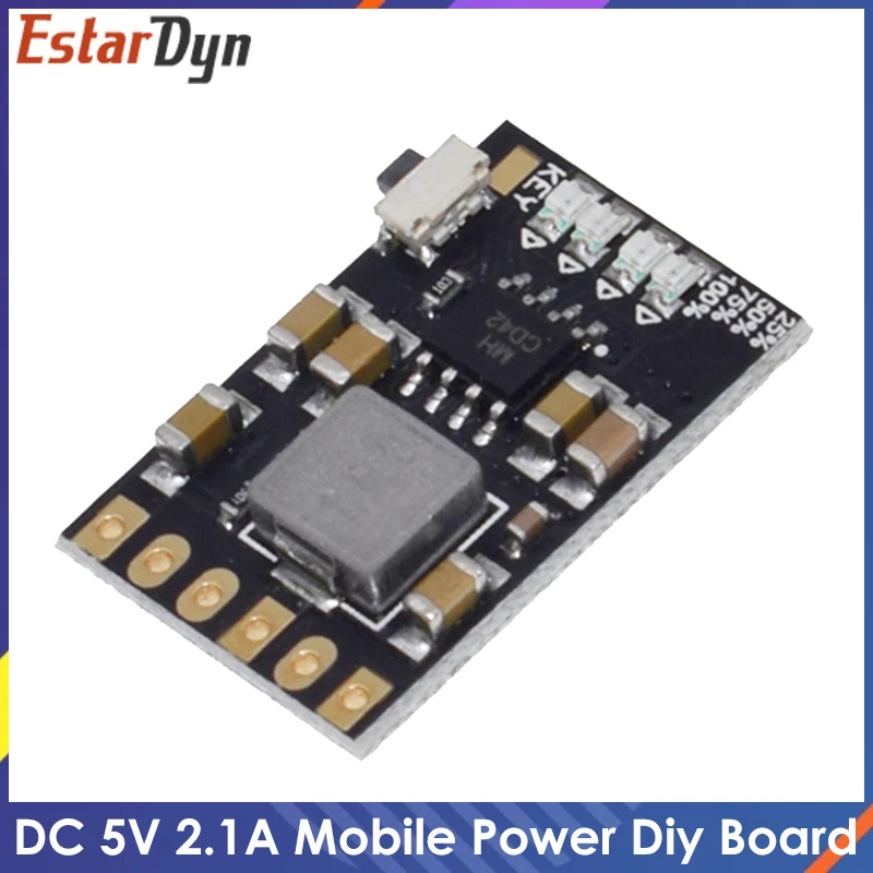 DC 5V 2.1A Мобильный питания Diy плата 4 2 V зарядка/разрядка boost индикатор защиты