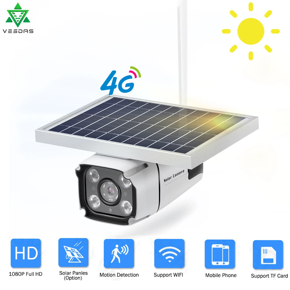 1080P микро камера на солнечной энергии с Wi Fi IP67 мини безопасности обнаружением