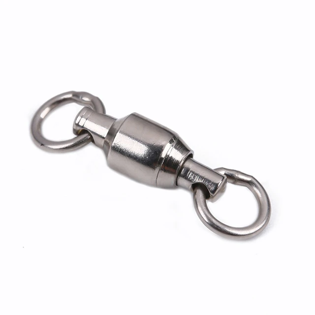 Wholesale Solid Ring Ball Copper Bearing Rolling Swivel Connector Barrel Sea  Boat Fishing Accessories Fishhook Accessories