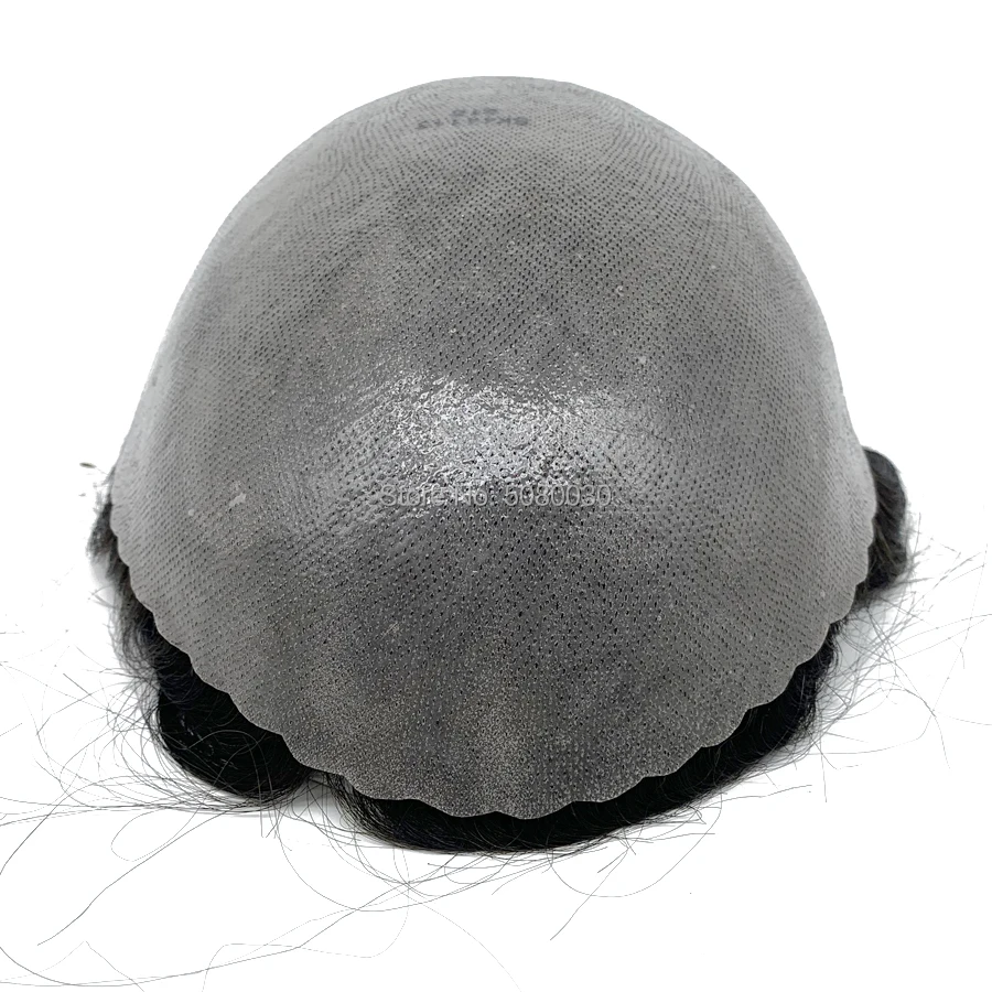 

Skin PU Base Hairpiece Man Front Shell Skin Base Men Hair Toupee poly Wig Human Hair Men Toupee Real Hair Men Wig