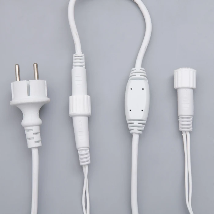 Гирлянда "Бахрома" уличная УМС 3 х 0.9 м 2W Каучук LED(IP65) 232 220V нить белая свечение