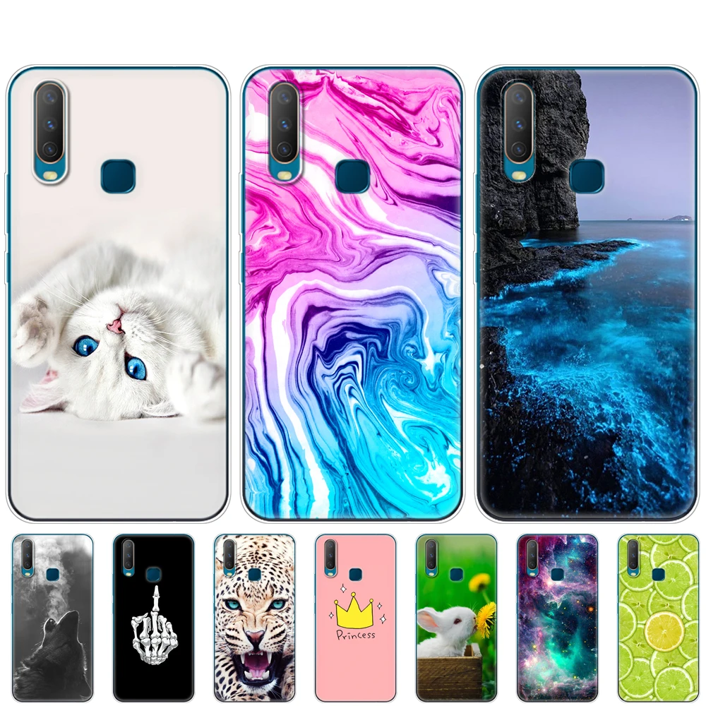 Чехол для Vivo Y11 2019 мягкий чехол из ТПУ телефона Y17 Y15 Y12 Y3 6 35 силиконовый VivoY17 Y 17 15 12 3