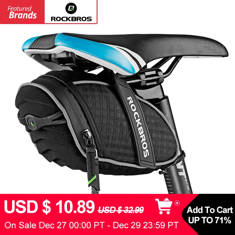Sale ROCKBROS Bike Bag 3D Shell Rainproof Saddle Bag Reflective Bicycle Bag Shockproof Cycling Rear Seatpost Bag MTB Bike Accessories 0 Sale ROCKBROS Bike Bag 3D Shell Rainproof Saddle Bag Reflective Bicycle Bag Shockproof Cycling Rear Seatpost Bag MTB Bike Accessories 0
