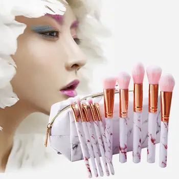 

5/10pcs Marble Texture Blusher Brush Makeup Brush Fashion Cosmetic Brush Set Professional Foundation