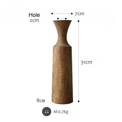 31cm Tobs подсвечник из дерева держатели домашняя декоративная колонна держатель кофе/коричневый цвет Свадебный поставщик Праздничных Украшений - Цвет: 31cm