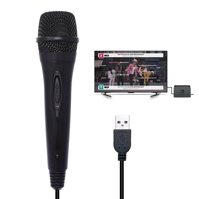Проводной USB-микрофон для геймпадов 3 м/9 8 Фута микрофон караоке Nintendo Switch PS4 Wii U XBOX360