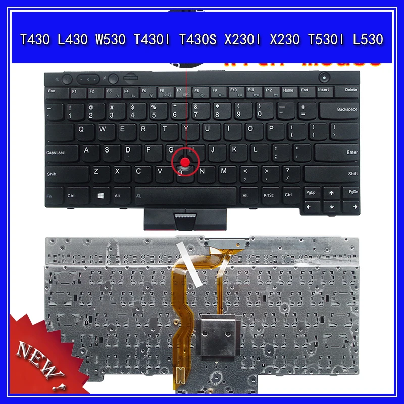 

Клавиатура для ноутбука Lenovo IBM T430 L430 W530 T430I T430S X230I X230 T530I L530, сменная Клавиатура для ноутбука US
