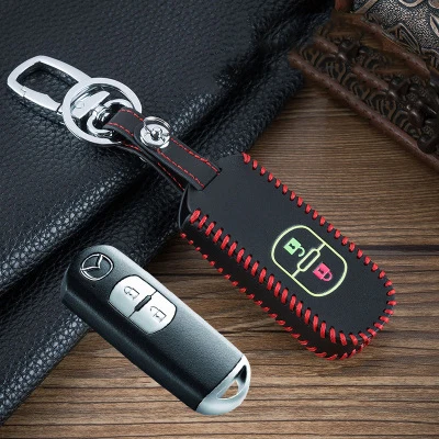 Подходит для Mazda key bag Angkesaila key набор Mazda CX-4 Artez CX-5 кожаная ручная швейная сумка для ключей