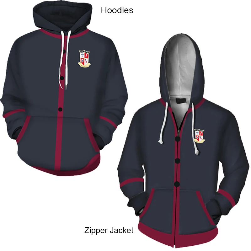 Костюм Зонтик Академии косплей толстовки для взрослых униформа колледжа куртки