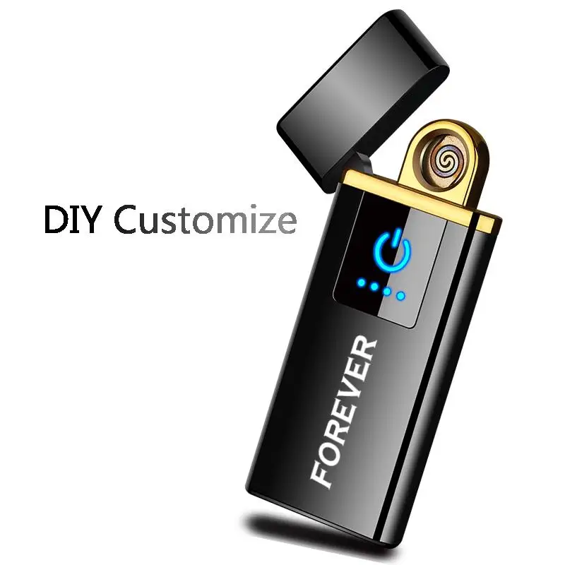 Электронная USB Зажигалка DIY Индукционная Классическая беспламенная для курения AI