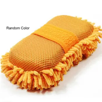 

Car Wash Sponge Wipe Box Glove Chenille Cleaning Glove Lint Scratch Free Auto C6UB