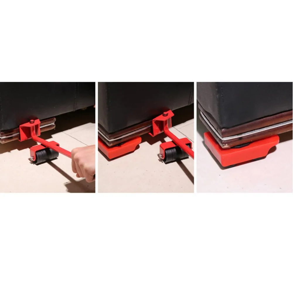  Home Trolley Lift And Move Slides Kit Easily System For Furniture 5 Packs Tool Set Furniture Lifter