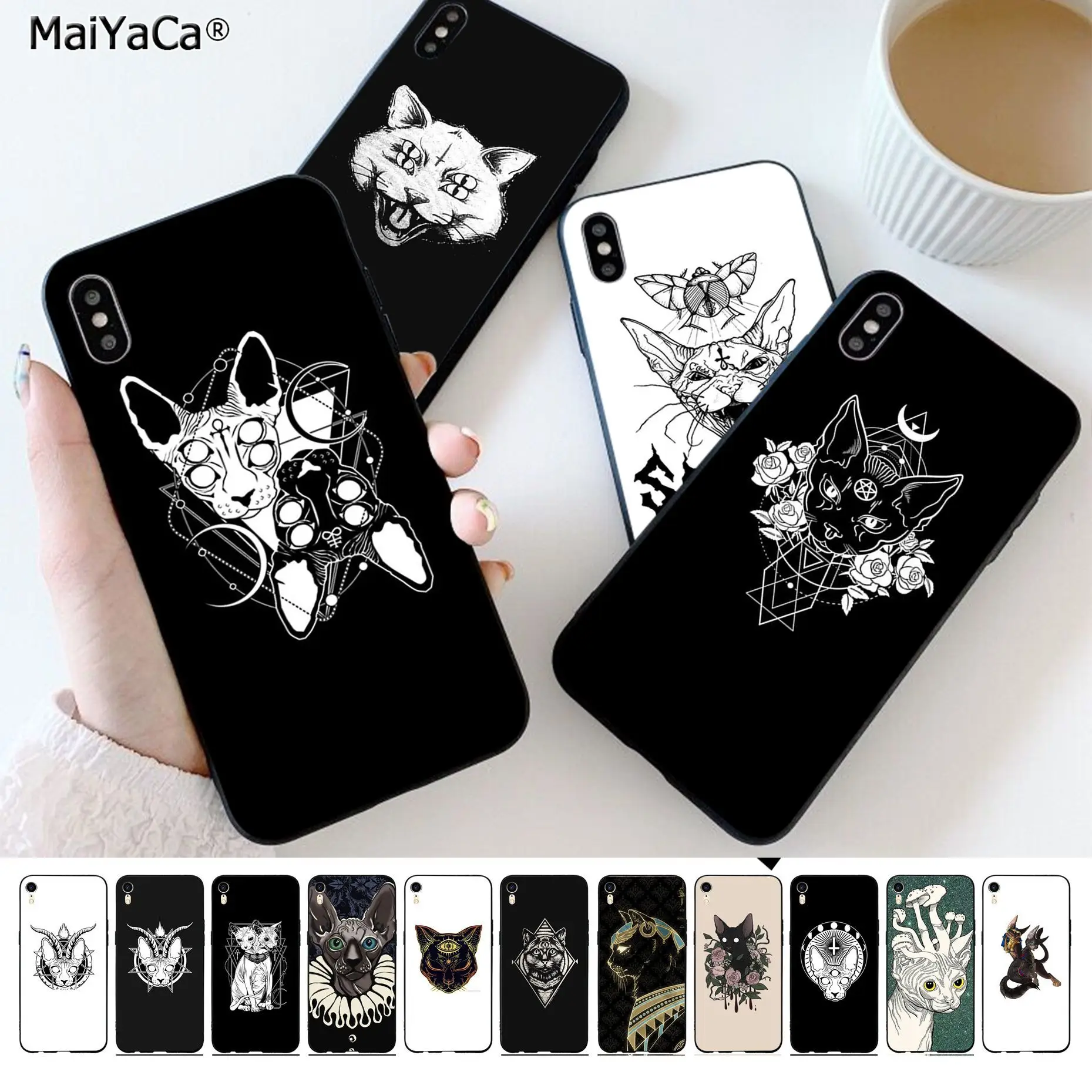 Мягкий чехол для телефона MaiYaCa Egypt Nefertiti Anubis Ankh Cat iPhone 11 pro XS MAX 8 7 6 6S Plus X 5S SE 2020