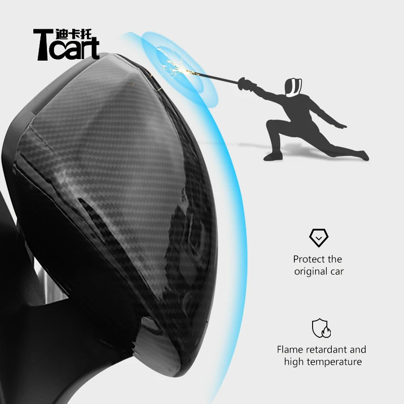 

Auto Parts Abs Material Carbon Fiber Car Rear-view Mirror Covers For Mercedes Benz EQC 2018 2019 2020 Accessories