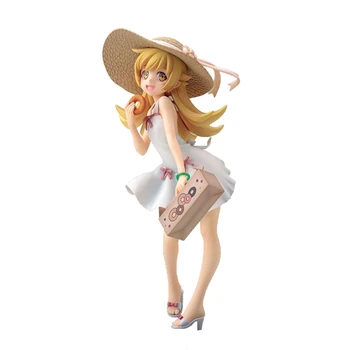 

18CM Anime Monogatari Series 2nd Generation Figure Oshino Shinobu Cute Girl Beauty Painted Figure Toys