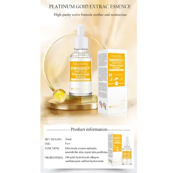 

30ML 24K Platinum Gold Extract Essence Anti-aging Face Repair Solution Skin Care Q1QD