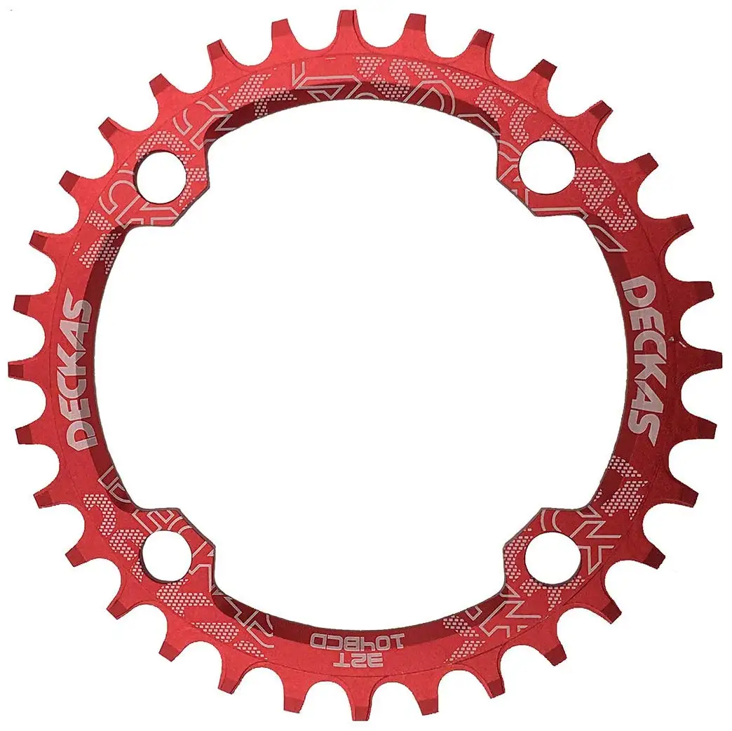 Red Disc 38T Deckas 104BCD круглая узкая широкая цепь MTB горный велосипед 104BCD 32T 34T 36T 38T Запчасти для зубной пластины - Цвет: Red Disc 38T