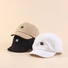 Высокое качество M буквы бейсболка хлопок открытый короткий край Snapback модные спортивные шапки для мужчин и женщин Повседневная Кепка