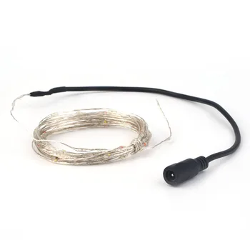 

ICOCO 5M 50 LED Silver Wire String Light DC 12V String Fairy Light Lamp for Christmas Wedding Party with 9 Different Colors