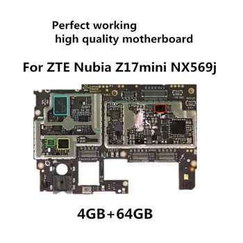 

4GB Ram+64GB Rom Full Work Original Unlocked Motherboard For ZTE Nubia Z17mini NX569j Logic Circuit Board