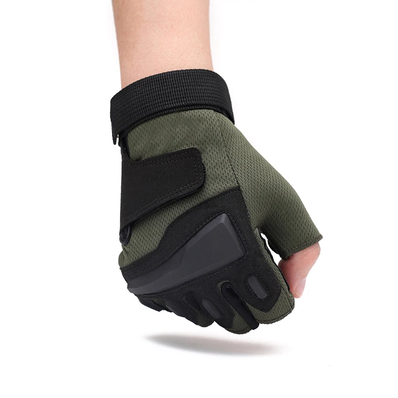 

Army Military Tactical Gloves Paintball Airsoft Shooting Combat Anti-Skid Bicycle Hard Knuckle Half finger Gloves Touch Screen