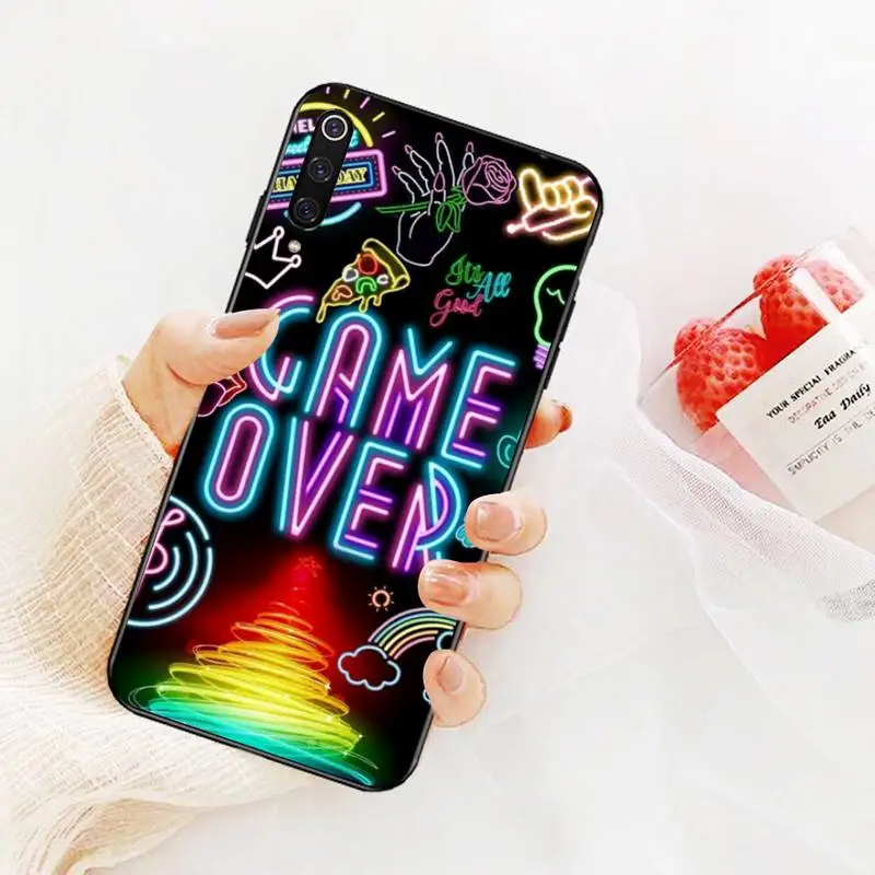 Чехол для телефона с неоновым узором Redmi Note 8 8A 7 6 6A 5 5A 4 4X 4A Go Pro Plus Prime|Бамперы| |