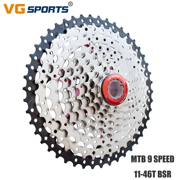 

Road Bike Cassete Flywheel 9 Velocidades 11-46T Mountain Bike Cassette Freewheel 9 Speed 46T MTB Sprockets cog cdg VG Sports