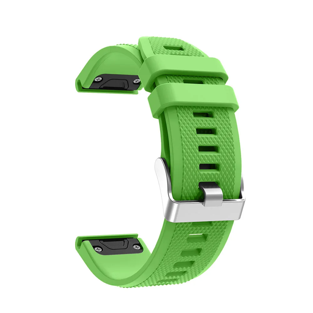 26 22 20mm Watchband Strap for Garmin Fenix 6x 6 6S 5X 5 5S Plus 3 3HR D2 S60 GPS Silicone Strap with Quick Release Wrist Band