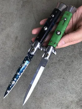 

9 inches folding knife AK-47 AKC knife BM3300 A07 A16 162 knife Godfather Stiletto outdoor Survival camping Tactical EDC tool
