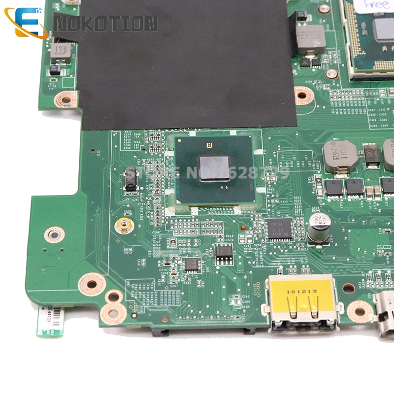 NOKOTION CN-07NTDG 07NTDG DA0UM8MB6E0 для Dell Inspiron 14R N4010 14 дюймов Материнская плата ноутбука HD GMA HM57 DDR3 Бесплатный процессор