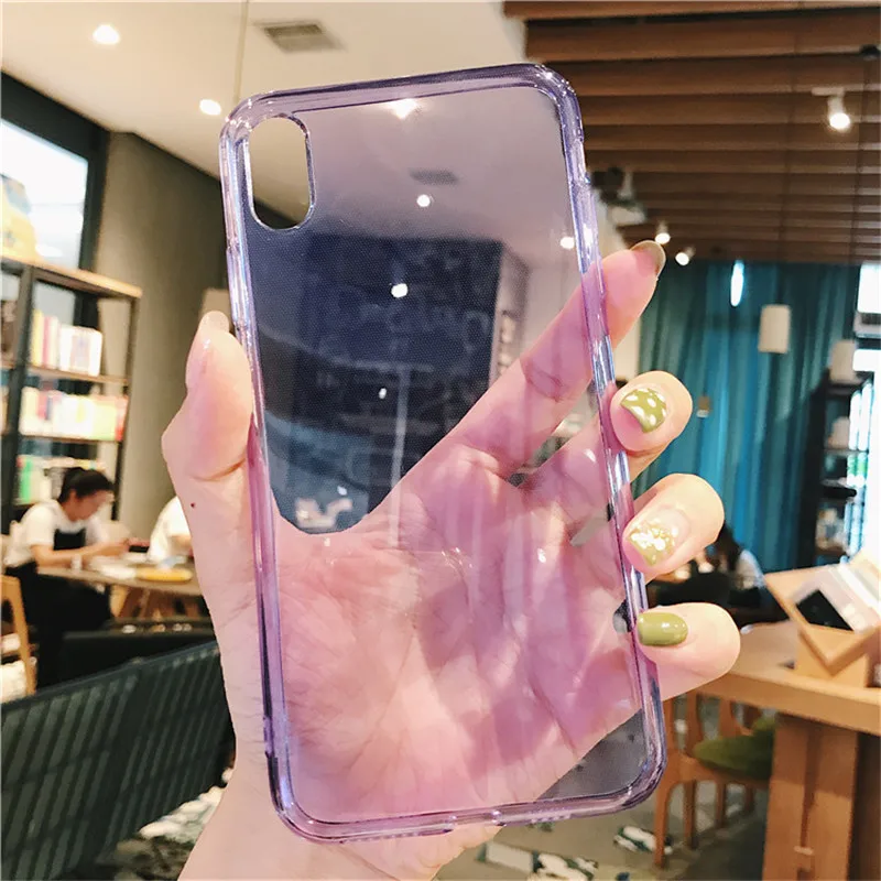 Красочные прозрачные телефонные чехлы для iPhone 11 Pro Max чехол X XR XS Max 6 6S 7 8 Plus крышка мягкая силиконовая защита из ТПУ чехол s