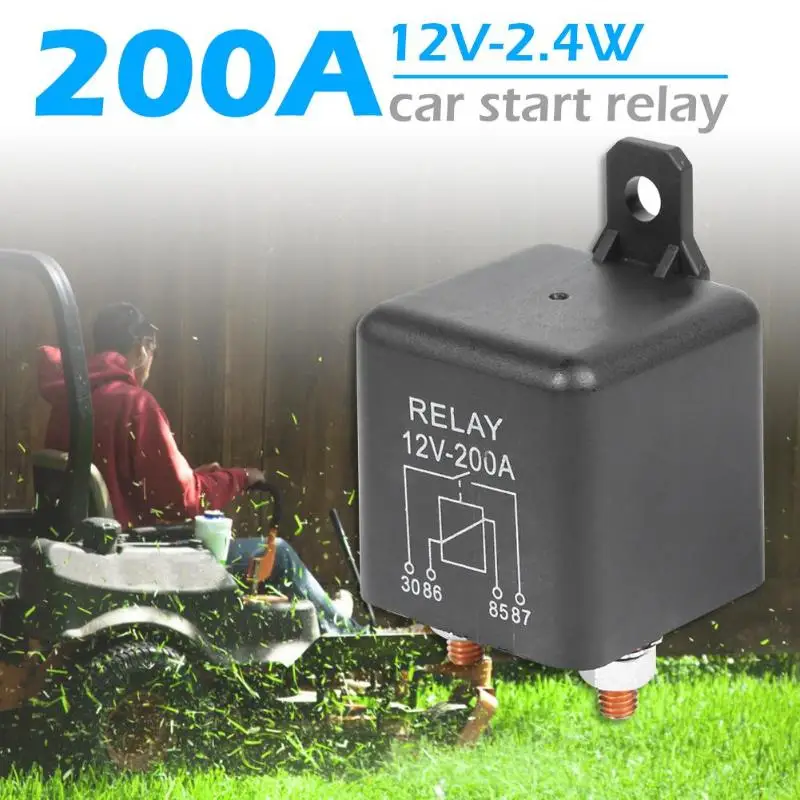 DC 12V 200A сверхмощный раздельный заряд/реле лебедки 4 Pin для автомобиля фургон морской 2,4 W долгосрочная и 4,8 W прерывистая работа