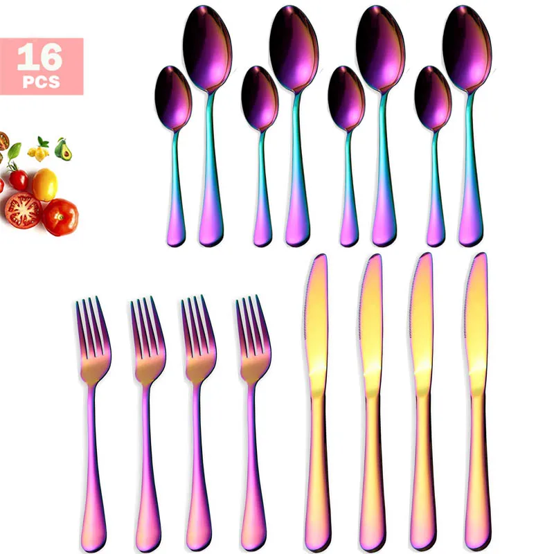 16pcs rainbow