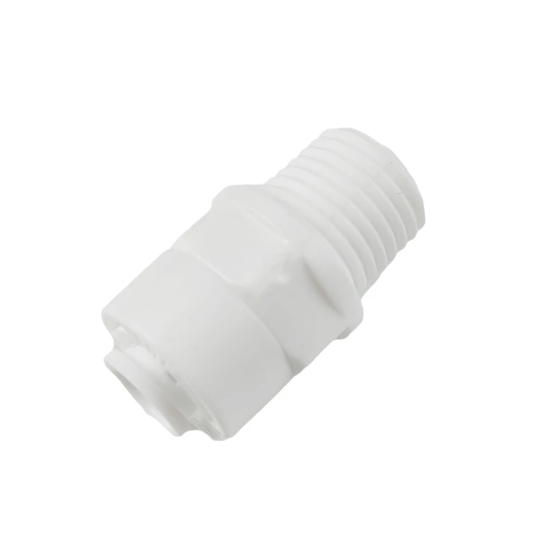 

1/4'' Quick Pushing X1/4'' Male Thread Stragiht Connector White 50 Pcs
