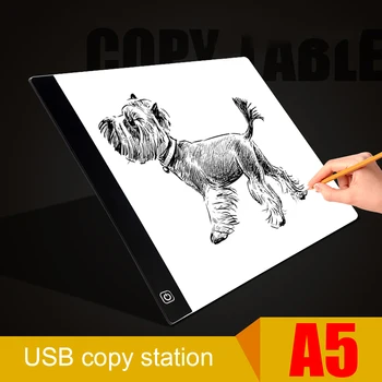 

K5-2 K5-3 Ultra Thin Portable LED Light Box for Tracing USB Powered Tracing Pad Diamond Painting Embroidery Tools