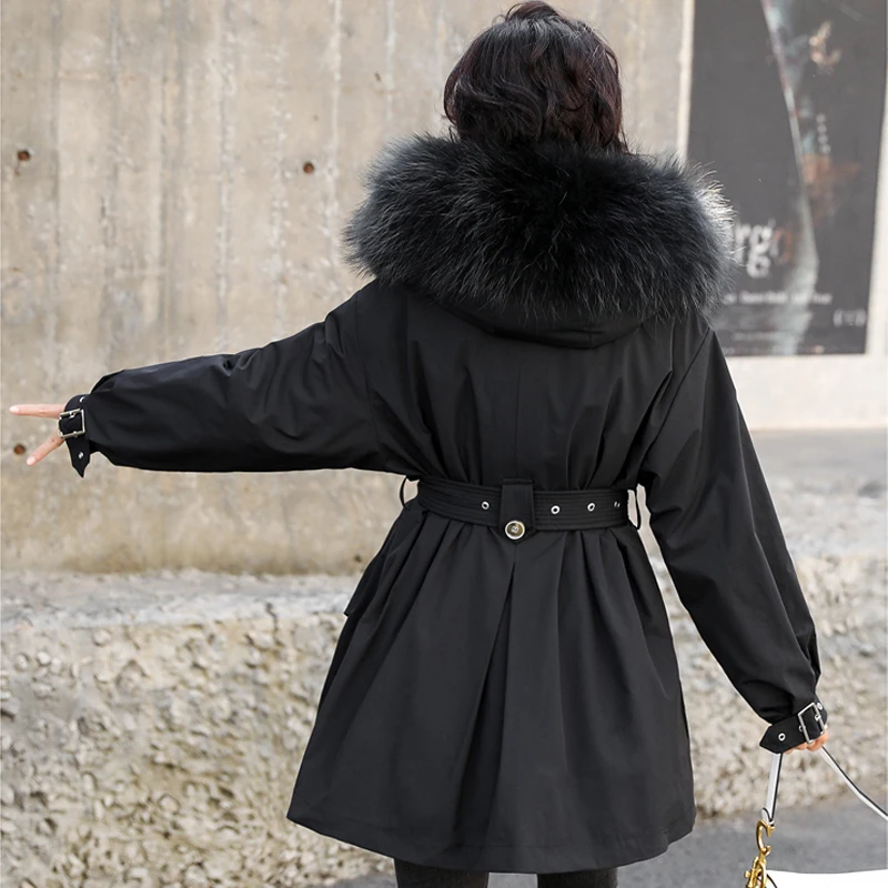 Broad wife half high collar knitted dress autumn