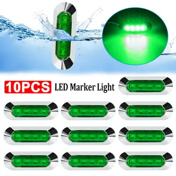 

SUV Side Marker Lights Waterproof DC 10V-30V 2 W SMD LEDs 10x 4 LED Green