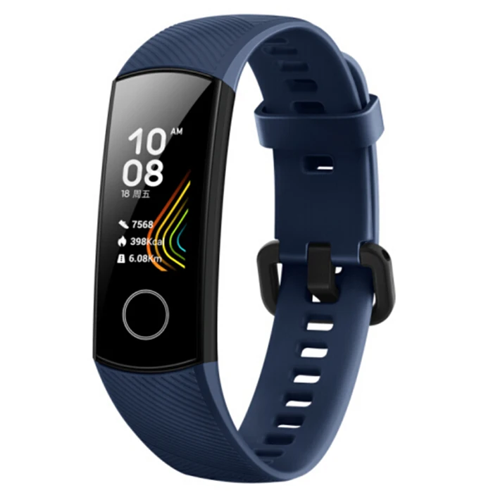 HUAWEI Honor Band 5 NFC Edition AMOLED смарт-Браслет мониторинг сна кровяный кислород монитор сердечного ритма Водонепроницаемый умный браслет - Цвет: Blue Universal