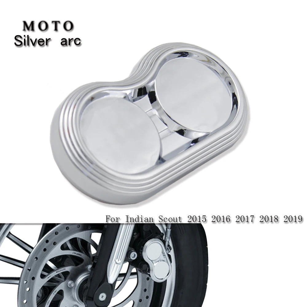 

Motorcycle high quality Chrome front caliper cover accessories decorate 3M sticker fits for Indian Scout 2015-2019 2018 2017 16