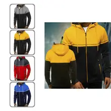 

Stylish Men Coat Zipper Closure Breathable Men Warm Casual Hooded Coat with Front Pockets Men Jacket Coat Hooded Jacket