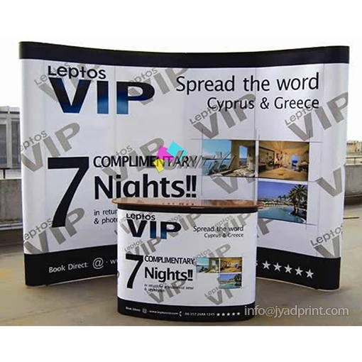 

Free Shipping!! 3X3 PVC POP up Display Stand Banner & POP up Table Display