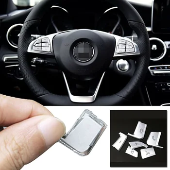 

Inner Steering Wheel Button Trim For Mercedes Benz GLC X253 2015-2017 Cover Durable