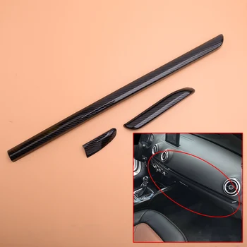 

1Set Car Plastic Carbon Fiber Style LHD Center Console Dashboard Trim Strip Panel Fit for Audi A3 8V S3 2013 2014 2015 2016 2017