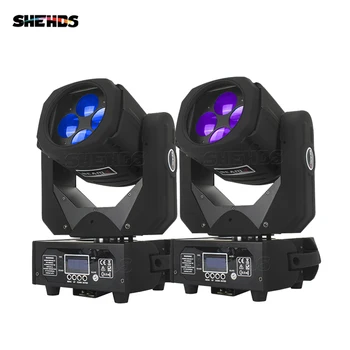 

2/4pcs LED 4x25W RGBW Super Beam Hight Power Moving Head Lighting Live Designer Outdoor Show DJ Sisco Bar Effect Stage Light