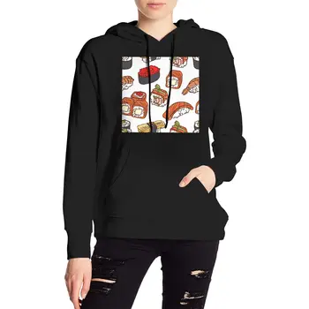 

Woman's Sweatshirts Korean Female Hooded Pullovers Hoodies WomenJapanese Cuisine Sushi