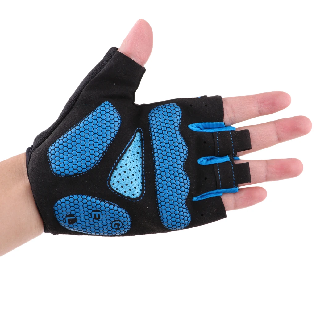 Cycling Gloves with Shock-absorbing Gel Pad Breathable Half Finger Fingerless MTB Mountain Rode Bike Bicycle Riding Gloves M-XL