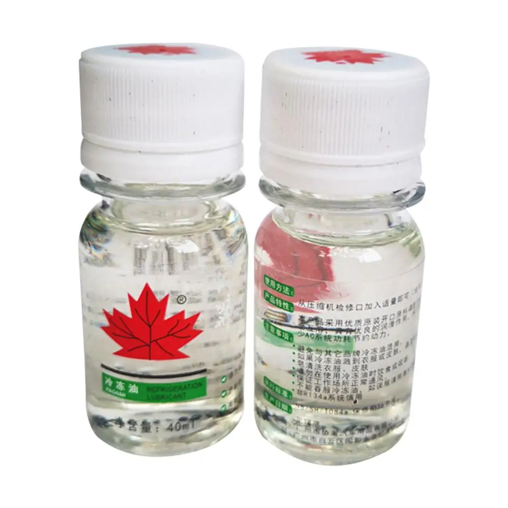 40ml Auto Air Conditioning Refrigeration Oil Snow Oil Lubricant Environmentally Friendly