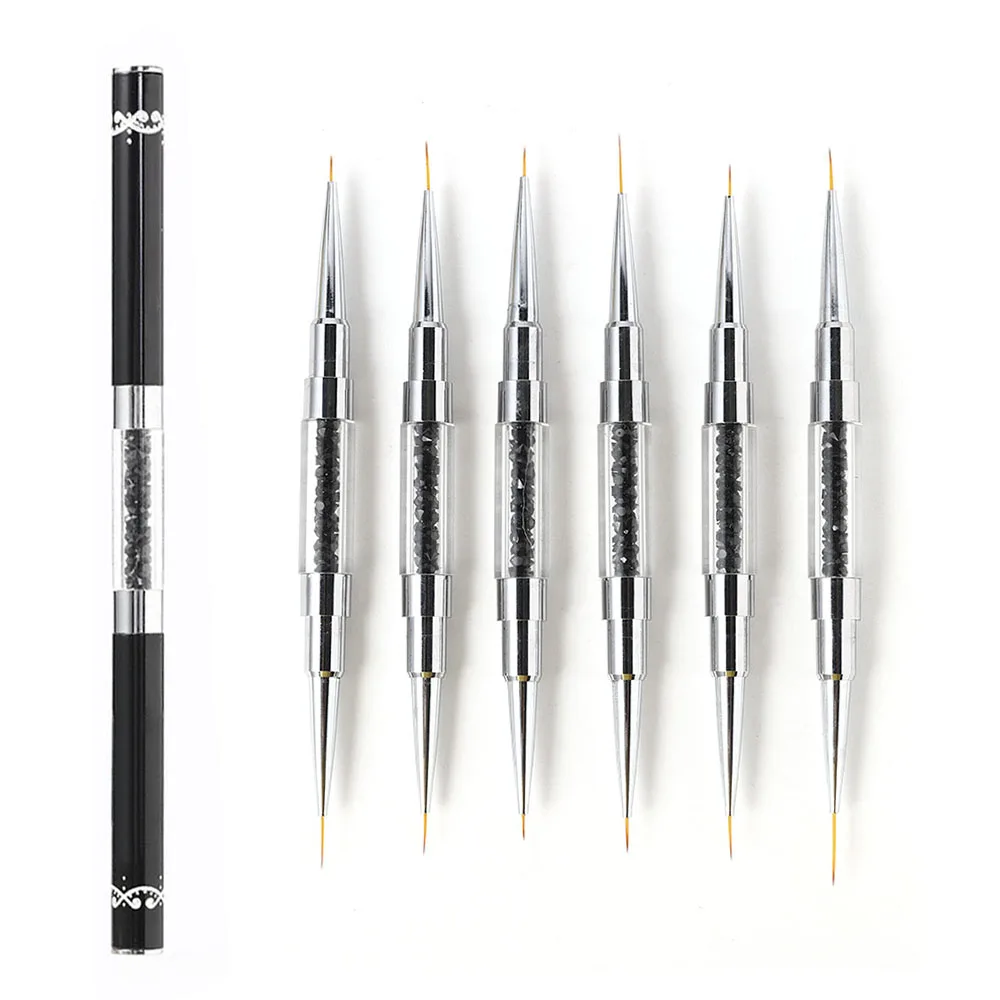 Painting-Brush Art-Tool Nail-Liner Manicure BQAN Drawing-Pen New Double-End 1-Pc Pull-Wire