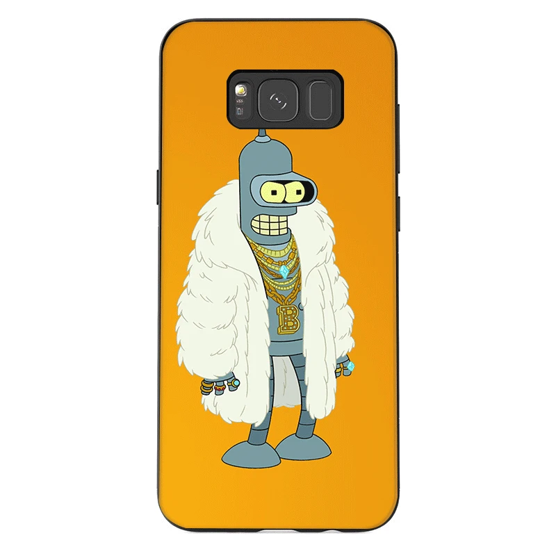 Чехол для телефона для samsung J6 A70 A60 A50 A40 A20 A30 A10 A7 A6 A5 A3 A8 A9 крышка Футурама Бендер Прохладный